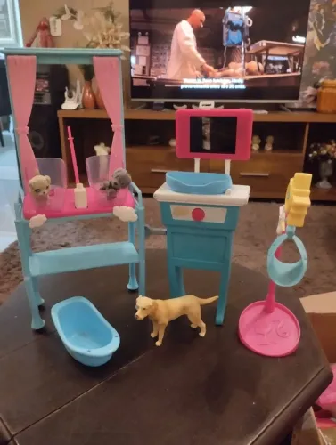 Kit Barbie Veterinária / Maternidade de Pets