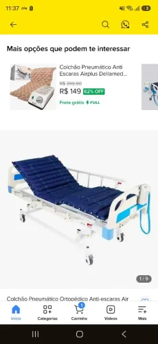 Colchao pneumático NOVO