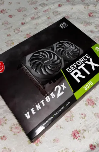 RTX 3070 MSI Ventus 2X OC 8GB | Impecável + Caixa Original