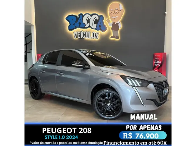 Peugeot 208 Style 1.0 Flex 6V 5P Mec. 2024