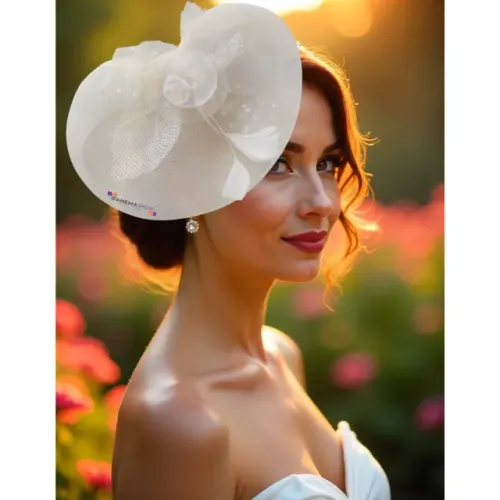 Fascinator Casquete Chapéu Vintage Arranjo de Cabelo Noiva Madrinha Festa