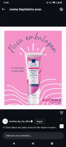 Creme Depilatório para o Corpo Avon