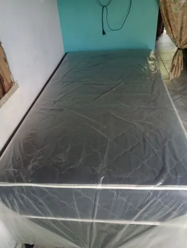 Cama box solteirão molas ensacada 