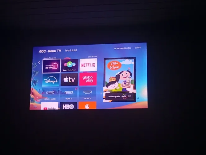 Smart TV AOC 43 polegadas Roku TV em perfeito estado