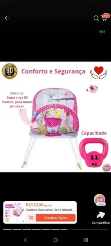 Cadeirinha de balanço
