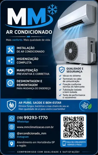 MM-AR CONDICIONADO instalação e manutenção