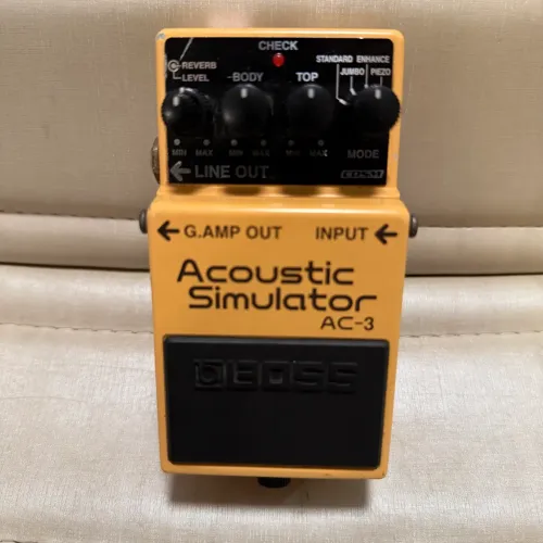 Pedal Simulador De Violão Boss Ac-3 Laranja-claro - Super Conservado!!