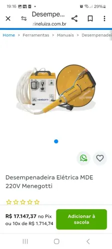 Desempenadeira Elétrica MDE menegotti