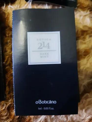40 amostras / decant do Perfume masculino Dark Mint 214 do O Boticário t