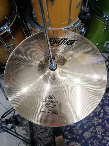 Par de pratos hi hat chimbal Readfoot série Espresso 13"