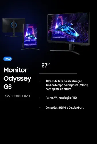 Monitor 27? Full HD 144hz Samsung Odsey G3