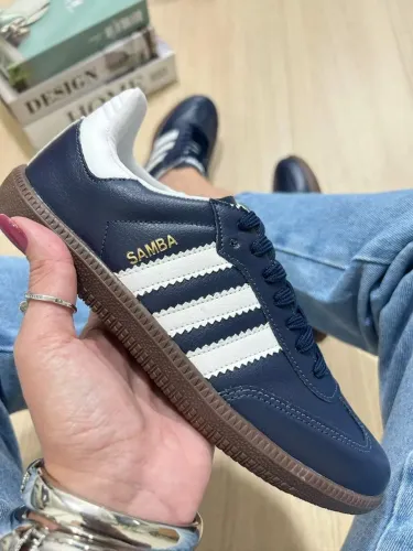 Tênis Adidas Samba Feminino Azul marinho 34 ao 39
