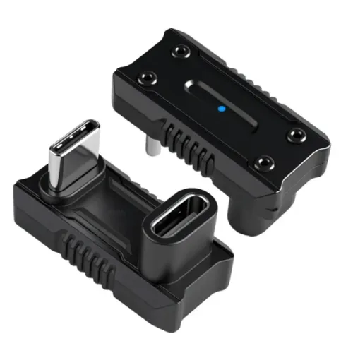 adaptador com conector tipo c 180 graus para smartphone celular ipad monitor cabo