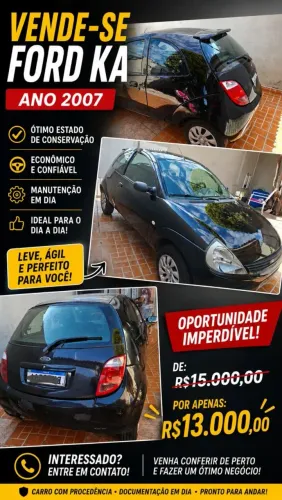 Ford KA GL 1.0i Zetec Rocam 2007