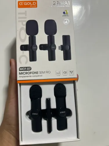 Microfone de lapela Tipo C