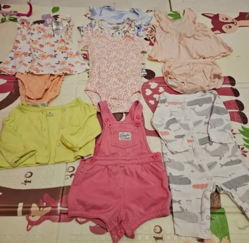 Lote de roupas carter's menina 
