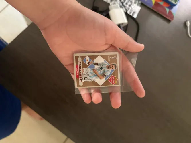 Figurinha legend Messi bronze 2022,relíquia 