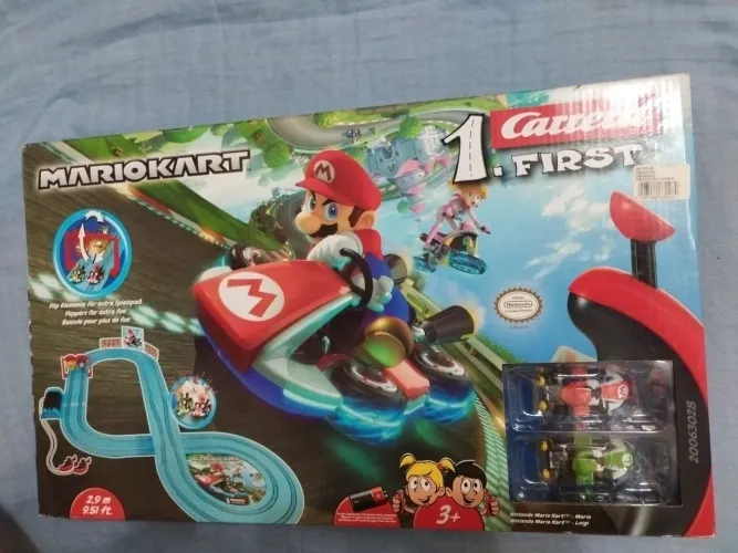 Mario Kart Carrera First Original LACRADO Pista Elétrica Nintendo Novo na Caixa