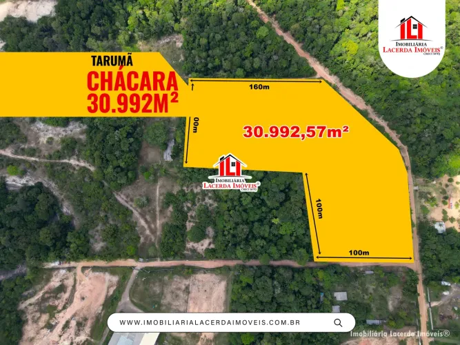 Chácara no Tarumã Medindo 30.992,57m² Com 2 Quartos e Piscina