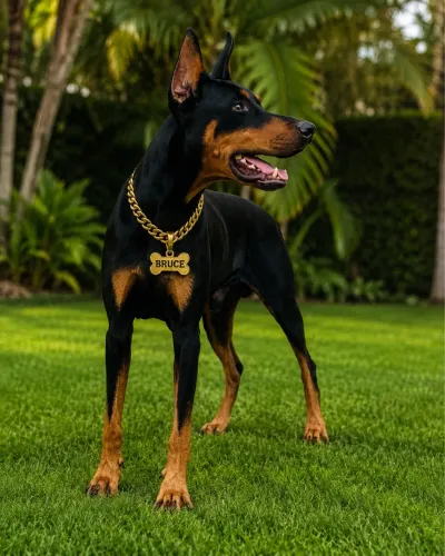 Doberman macho disponível para cobertura
