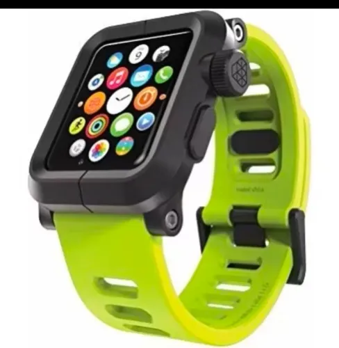 Case Capa Pulseira Apple Watch 1 42mm Lunatik Epik Robusto metal parafusado