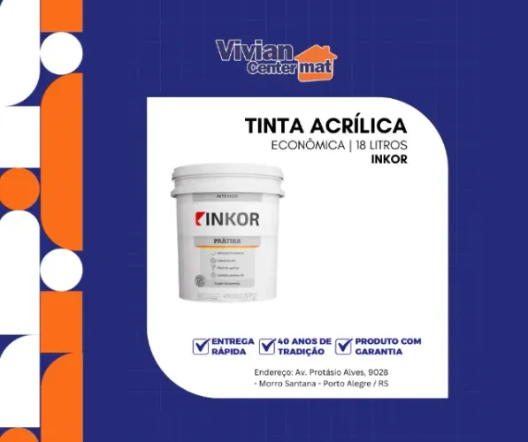 Tinta Acrílica Econômica 18 Litros Inkor