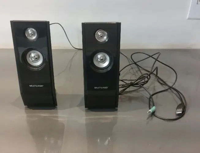 Caixas de som Multilaser Shadow 8W RMS USB Preto