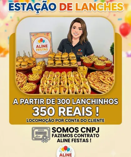 Estação de lanches delicia