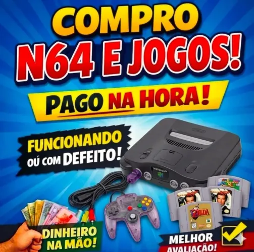 Nintendo 64 completo na caixa zelda ocarina 007