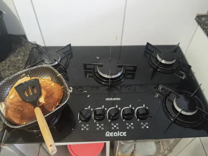 Fogão Cooktop+ auxílio gás