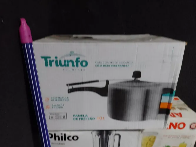 Panela de pressão alumínio 10 litros reforçada nova original na caixa