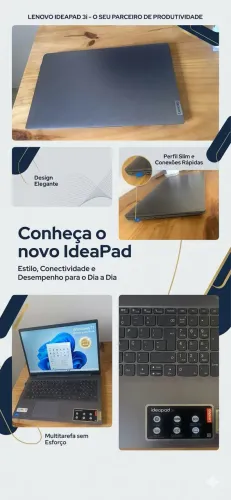 Notebook Lenovo IdeaPad 3i Intel Core i3 11ª Gen - 4GB RAM / 256GB SSD (Tela Full HD)