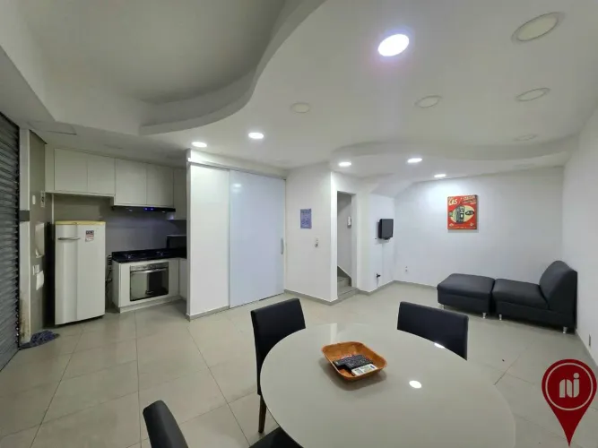 Apartamento com 1 dormitório para alugar, 60 m² por R$ 3.198,00/mês - Serra - Belo Horizon