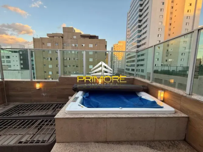 Vendo cobertura 4 quartos, 203 m2, prédio elevador e lazer, Buritis.
