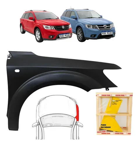 Paralama Fiat Freemont 2011 2012 2013 2014 2015 Novo L.d