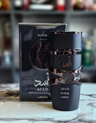 Asad Elixir Lattafa Perfume Eau de Parfum - Perfume Masculino 100ml