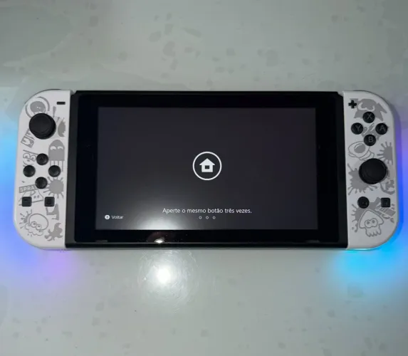 Nintendo Switch V1 32GB Desbloqueável + Splatoon 2 + Dock + Acessórios