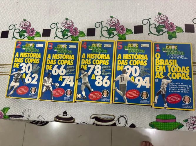 Fitas VHS das Copas do mundo de 1930 a 1994 Originais