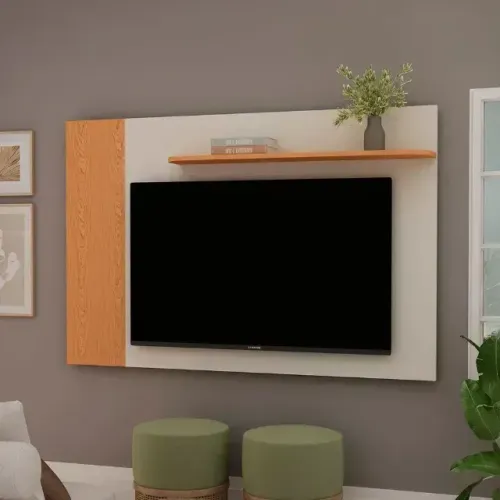 Painel Flórida Cinamomo/Off White I Pague Somente Na Entrega