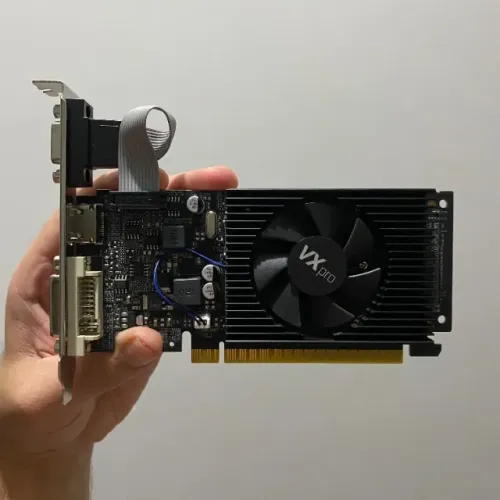 Placa de Vídeo GT 210 1GB DDR3 64 Bit VX PRO Low Profile seminova com garantia