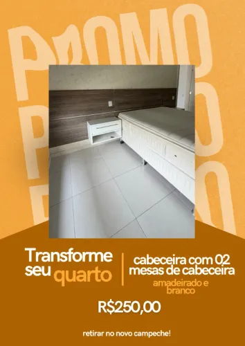 CABECEIRA + 2 MESAS DE CABECEIRA