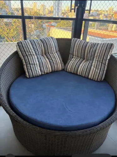 Chaise concha redonda para área externa