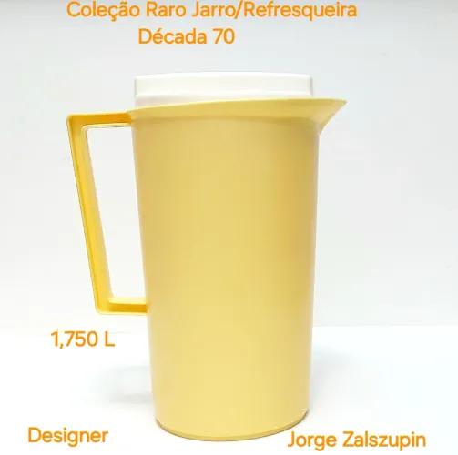 Jarra Refresqueira Plástico Rígido Hevea Década 70 - Designer Jorge Zalszupin 
