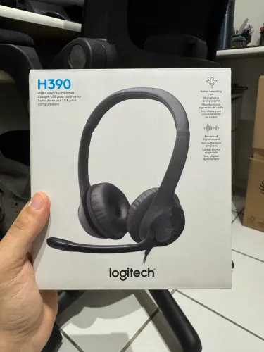 Fone Headset Logitech H390 - Nunca usado