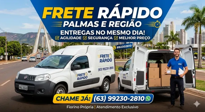 Frete rápido em Palmas e região