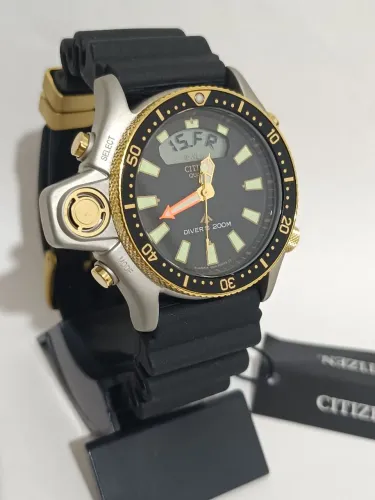 Relógio Citizen Aqualand Jp 2004 série ouro original relançamento novo na caixa 