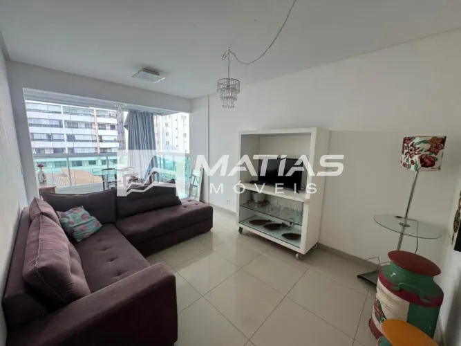 Apartamento para locação na Praia do Morro, Guarapari-ES: 2 quartos, 1 suíte, 1 banheiro,