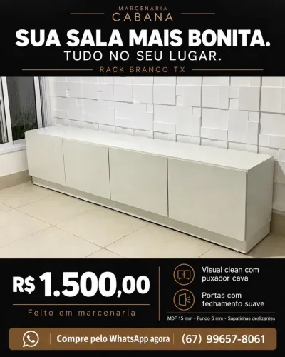 Rack Branco Tx NOVO