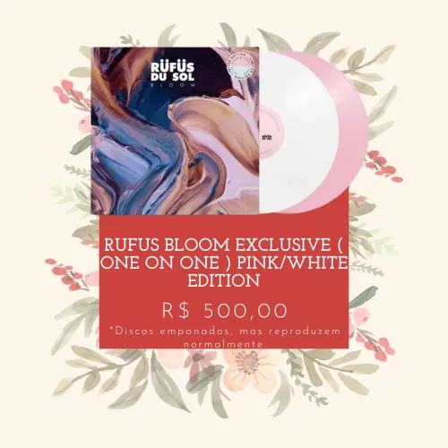 VINIL RUFUS DU SOL -  BLOOM (EXCLUSIVE ONE ON ONE PINK/WHITE EDITION)