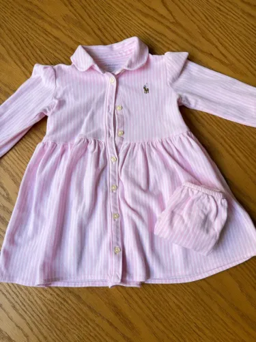 Vestido Ralph Lauren para bebê no tamanho 12 meses